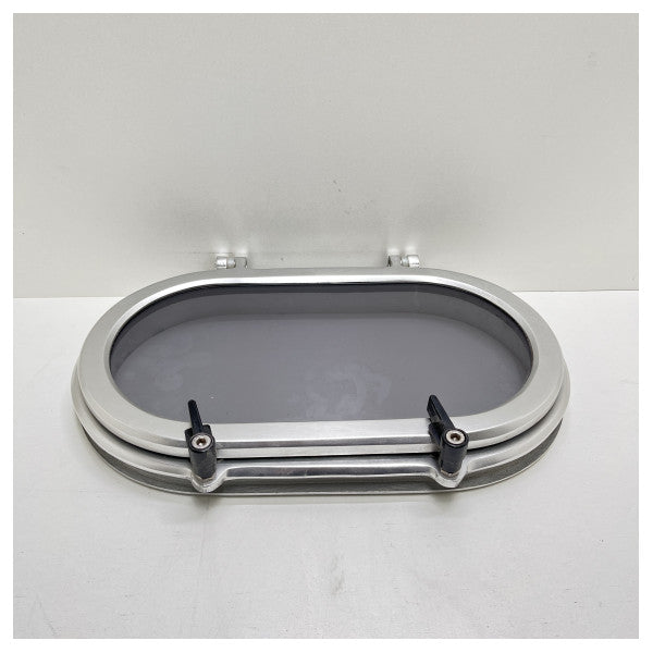 SBM 45578 owalny aluminiowy iluminator otwierany 395 x 220 mm