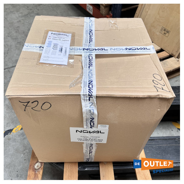 Електрическа маса Noval с 3-частен пиедестал от неръждаема стомана - NL2417