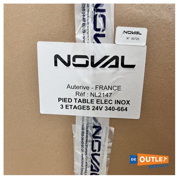 Електрическа маса Noval с 3-частен пиедестал от неръждаема стомана - NL2417