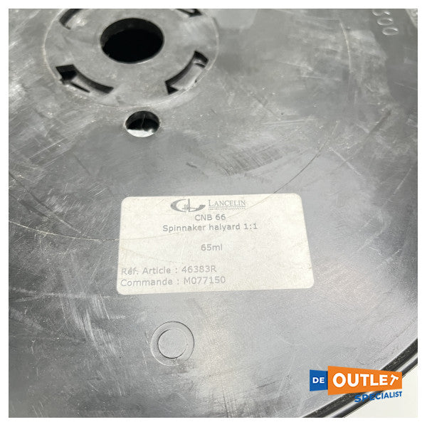 Ліска Lancelin з подвійним плетінням 14 мм сіра 65 метрів