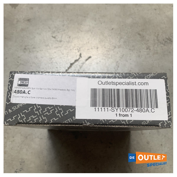 Foresti Suardi Дръжки за врати Nautilus от месинг, хром - 480A.C