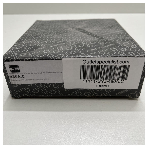 Foresti Suardi ορειχάλκινο σετ χειρολαβών πόρτας από ανοξείδωτο χάλυβα τετράγωνο - 480A.C