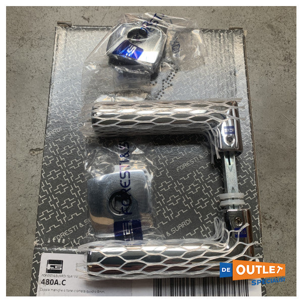 Foresti Suardi Дръжки за врати Nautilus от месинг, хром - 480A.C