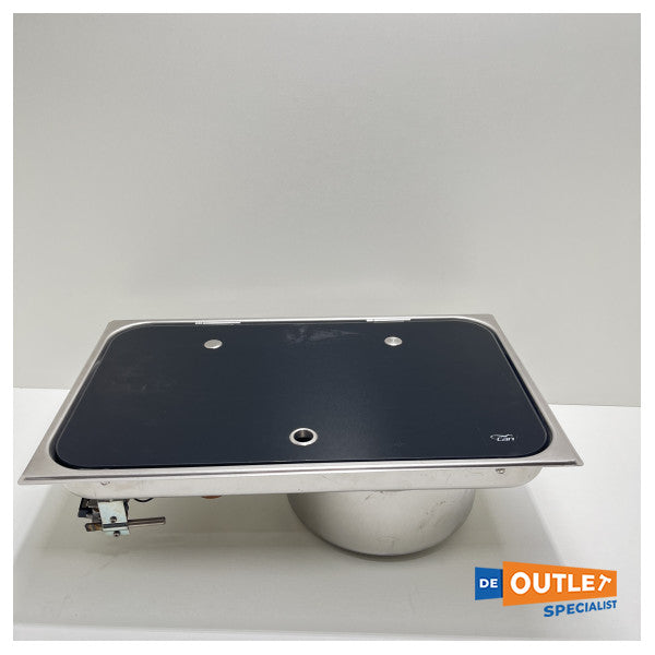 Jista 'SRL jibni fil-cooker tal-gass bil-ħġieġ tas-sink - 048651