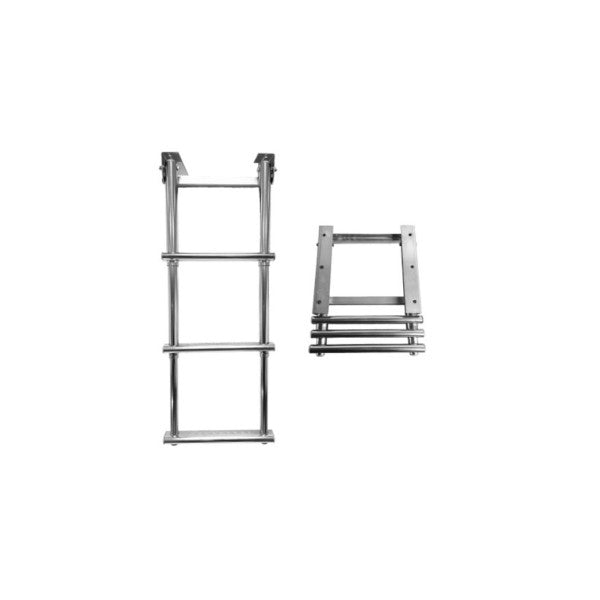 Allpa 3-trins teleskopisk svømmestige i rustfrit stål 690 mm - 494020