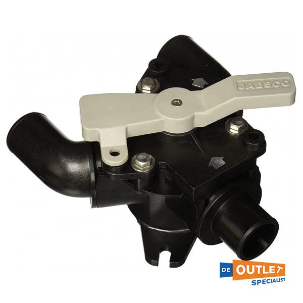 Пластмасов Y-клапан Jabsco, черен, 38 мм - 4549-1000