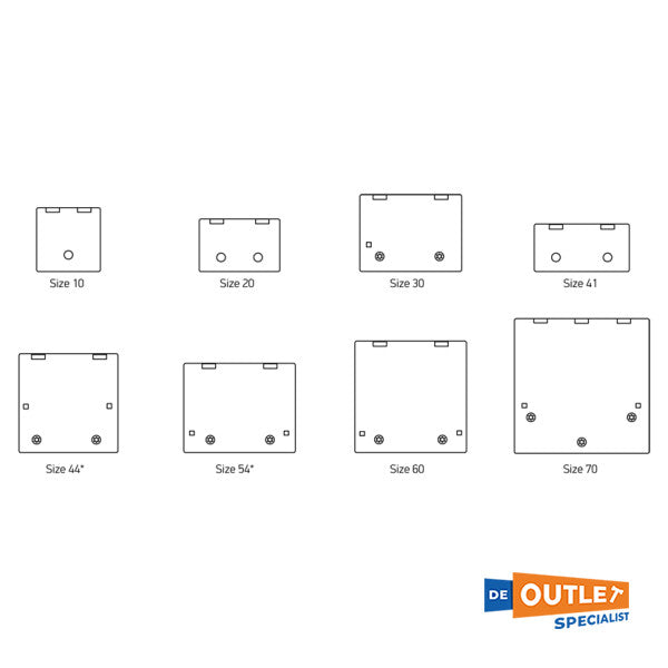 Lewmar 2G T30 Flush Deck Hatch Rustfritt stål - 30334600