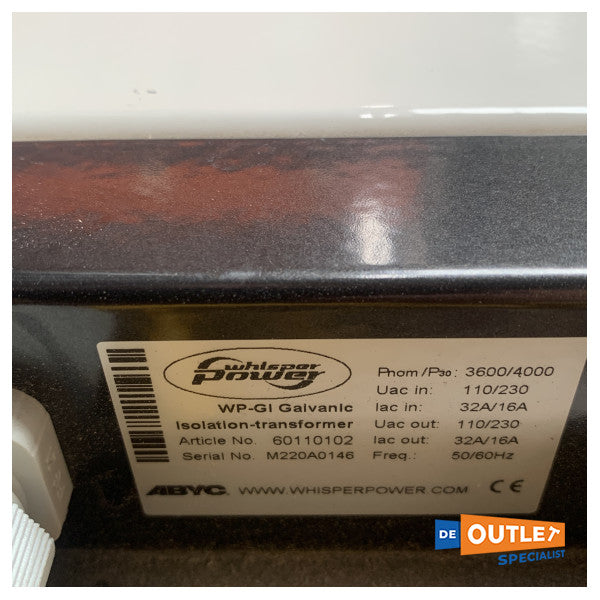 Използван галваничен изолатор Whisper Power GI3600 230V - 60110102