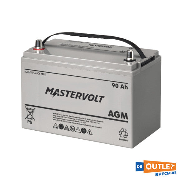 Mastervolt huoltovapaa AGM akku 12V - 90 Ah - 62000900