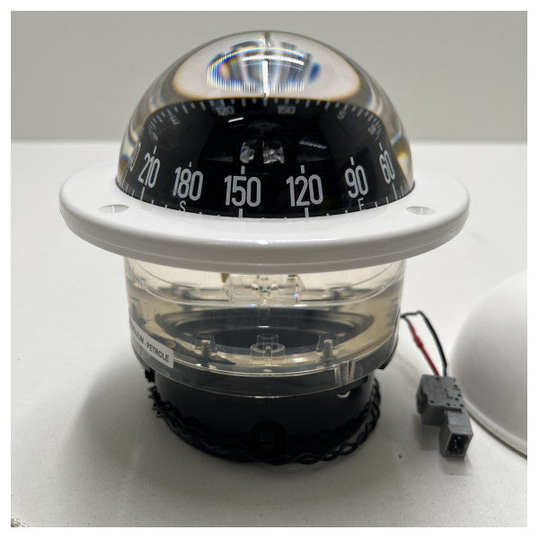 Plastimo Olympic 100 kompas hvid med sort rose - 64764