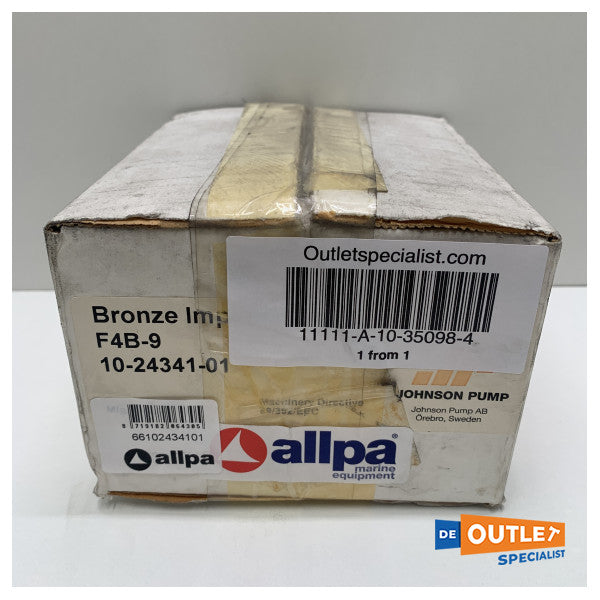 Johnson SPX Flow F4B-9 Brončani rotor za hlađenje vode za hlađenje pumpe flens flens