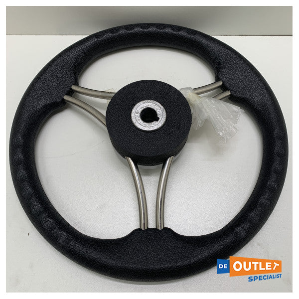 Allpa 3-puolainen ohjauspyörä tyyppi 23 musta 350 mm - 068715