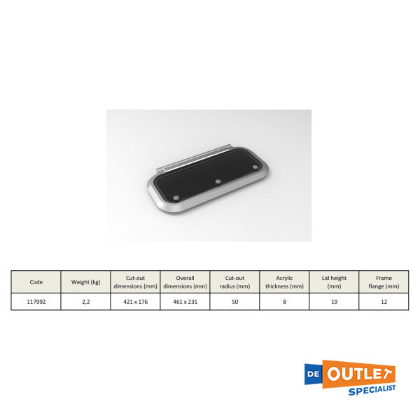 Goiot Integration 41.17 Aluminum Danger 421 x 176 mm - 73102124