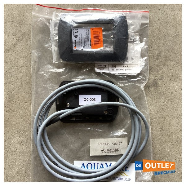 Planus Slim toilet Control Panel Black 24V - QC -003