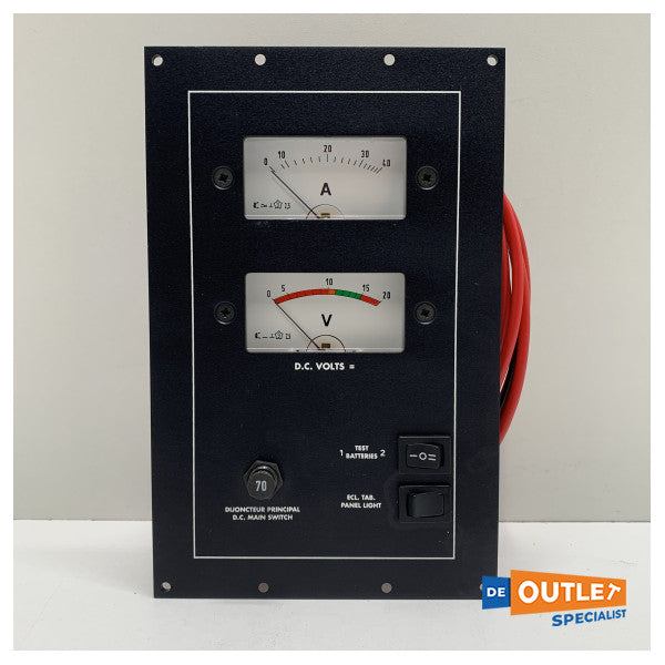 Amiot 電圧およびアンペア メーター 12V - 7393023