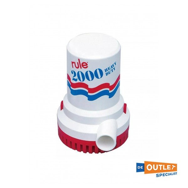 Wytrzymała pompa zęzowa Rule 2000 12V - 7571 l/godz.