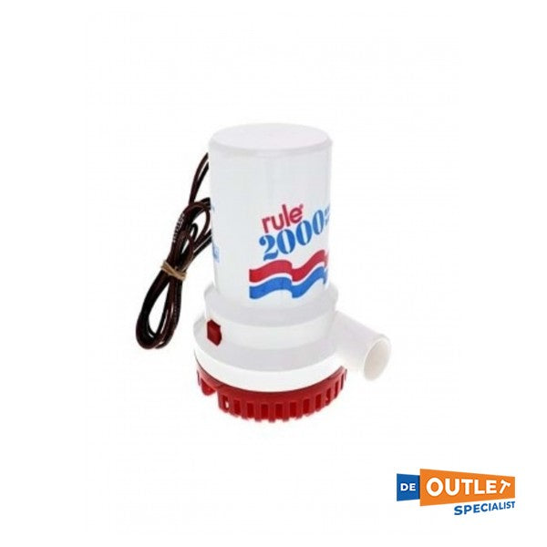 Wytrzymała pompa zęzowa Rule 2000 12V - 7571 l/godz.