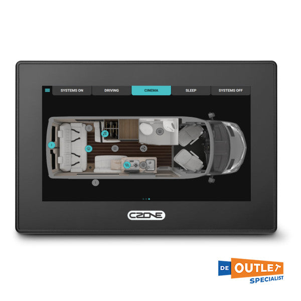 Czone Touch 7 Inch berøringsskjermkontroller Display 12/24V-80-911-0200-00