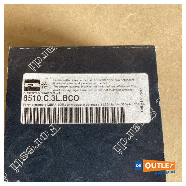 Foresti Suardi LIBRA BOREALIS justerbar downlight spot krom 12/24V