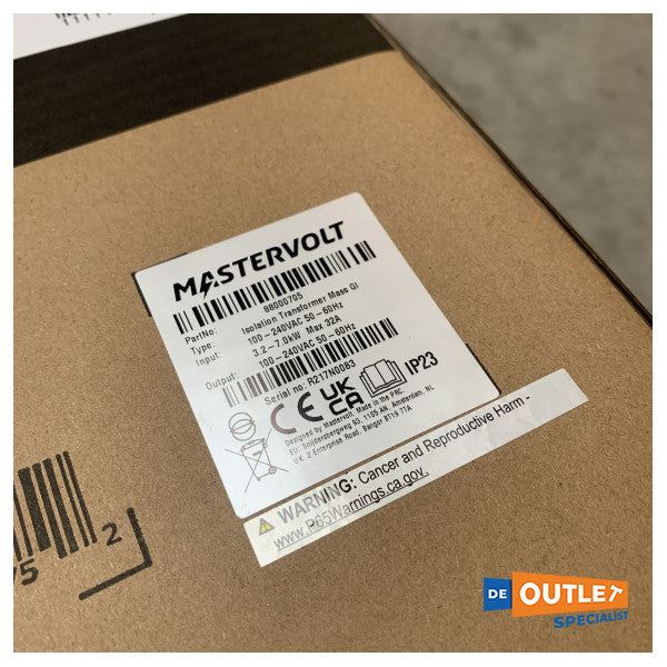 MasterVolt GI 7 7 KW Isolasjonstransformator - 88000705