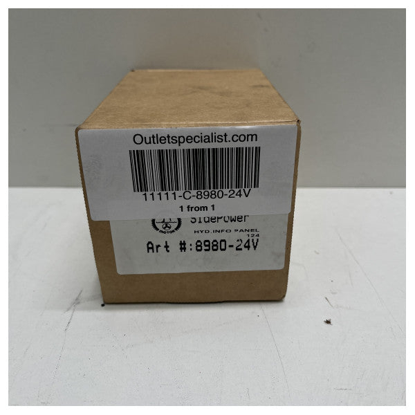 Sidekraft Hydraulisk advarsel og slå av visning - 8980-24V