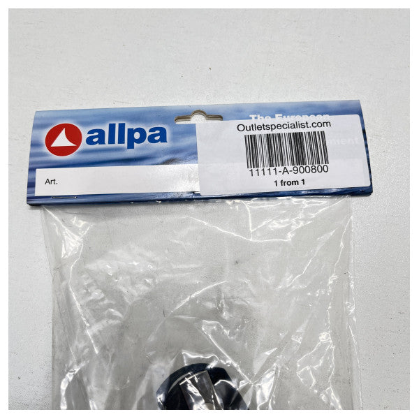 Allpa plast violinblok med klemme sort 10 mm linje - 900800