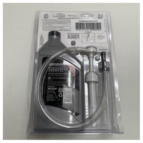 Mercury Quicksilver Gear Lube ta 'Prestazzjoni Għolja Żejt bil-Pompa - 91-8M0050053