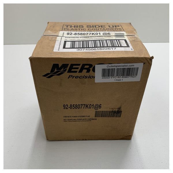 6x マーキュリーパワーステアリングフルード OW-30 合成 - 858077K01