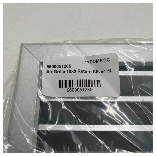 Grelha de ar Dometic 10 x 8 retorno prata HL - 9600051285