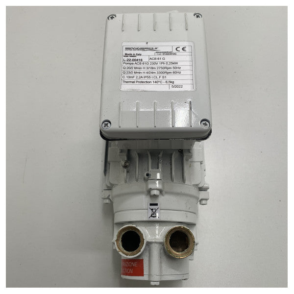 Самовсмоктуючий бронзовий рідинний насос Gianneschi ACB 61 G 230В