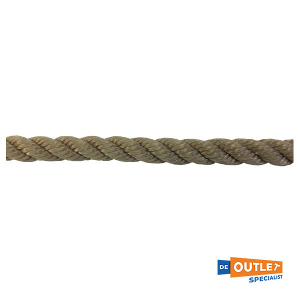 Rulla Allpa 3-säikeinen lyöty siima 18 mm polypropeeni 220 m ruskea - AL0818