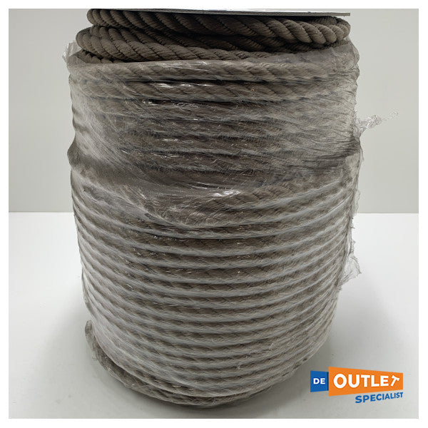 Rulla Allpa 3-säikeinen lyöty siima 18 mm polypropeeni 220 m ruskea - AL0818