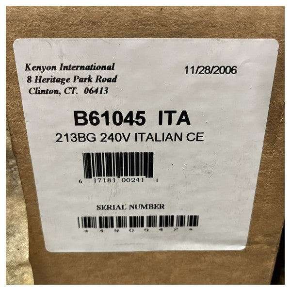 Kuchenka elektryczna Kenyon jednopalnikowa 230V - B61045