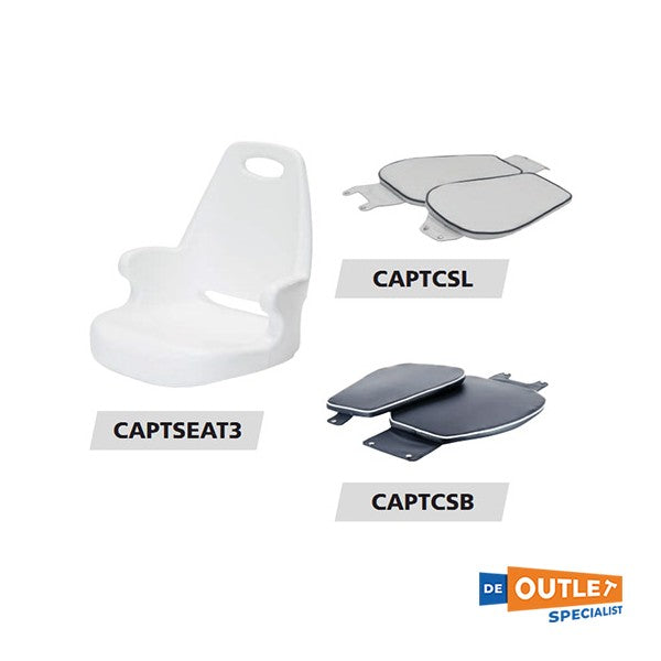 Vetus Captain Silla de dirección Kuip White - Captseat3