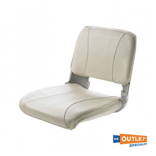 Vetus Crew αναδιπλούμενο ελαφρύ δερμάτινο κάθισμα πηδαλίου λευκό - CHCW