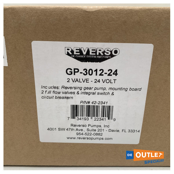 Reverso GP3012-24 2-ventils 24V oljebytesystem