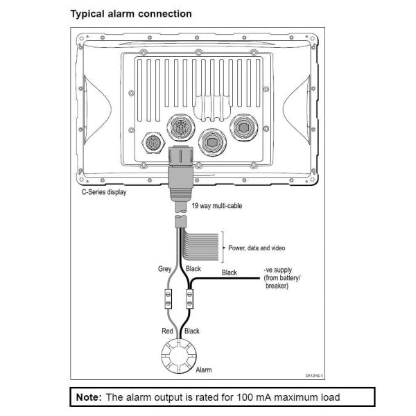 Raymarine External Alarm Summer Black - E26033