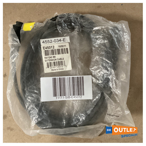 Raymarine Ray240E Cable de extensión del auricular 5m - E45012