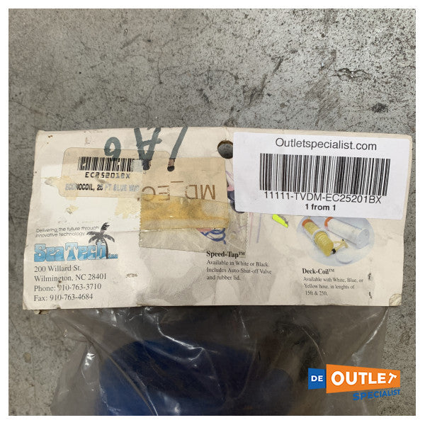Seatech Blue Deck Coil / Wash Down Hose - EC25201BX