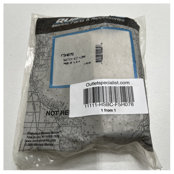 Mercury Quicksilver tændingssæt med nøgler - F5H078