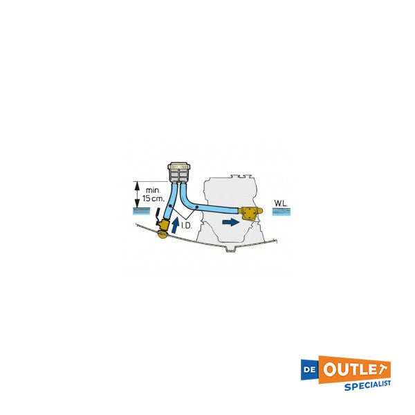 Vetus Tkessiħ tal-Ilma tal-Filtru tat-Tip FTR1320, G 2 għal 50 mm Konnessjoni tal-pajp