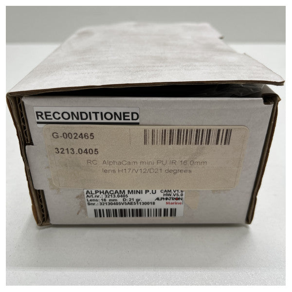 Alphatron AlphaCam mini PU IR 16,0 mm marinsäker kamera - 3213.0405