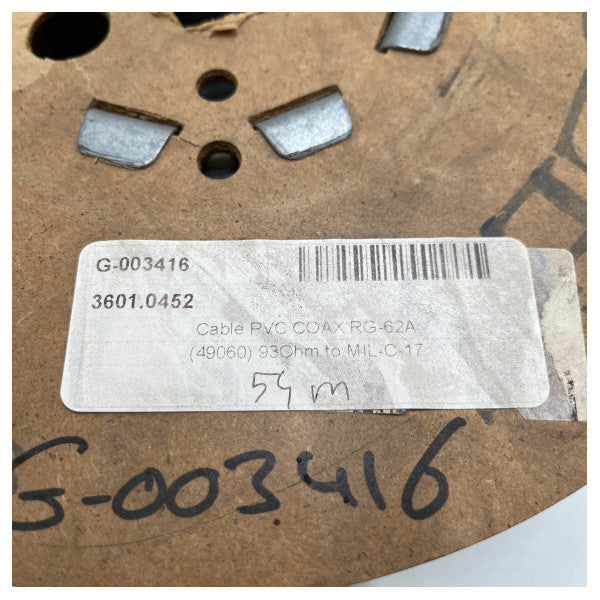 PVC COAX RG-62A 同軸ケーブル 54 m