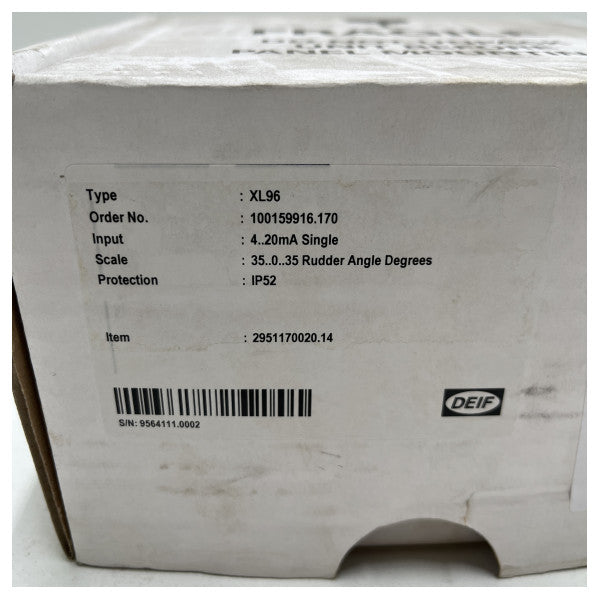 Deif Ruderwinkelanzeige Rai XL96 35 - 0 - 35 Grad