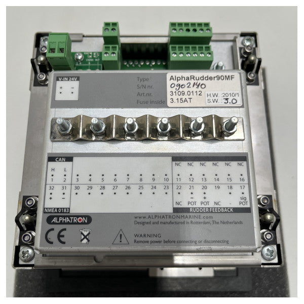 Alphatron AlphaRudder 90 MF MK1 черен индикатор за ъгъла на кормилото