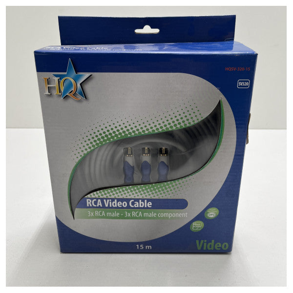 HQ RCA Cable Triple-Male 15 meter-HQSV-320-15