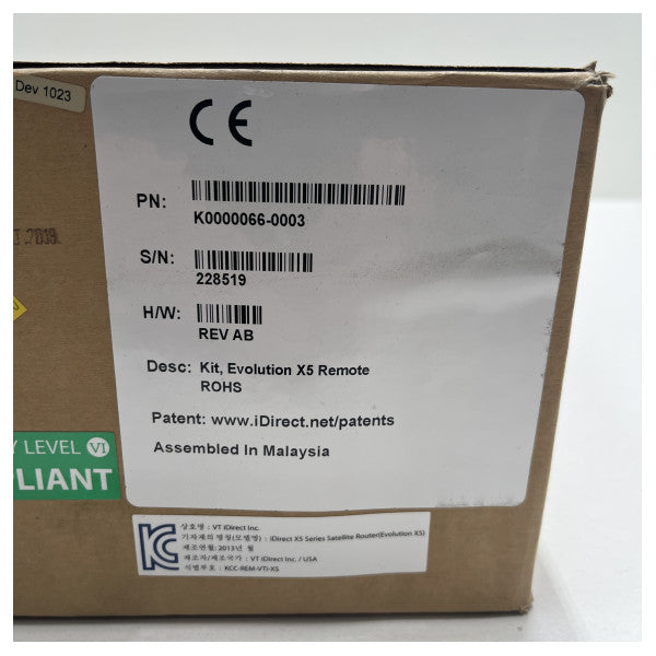iDirect evolution X5 DVB-S2 satellitkontrollmodem - router