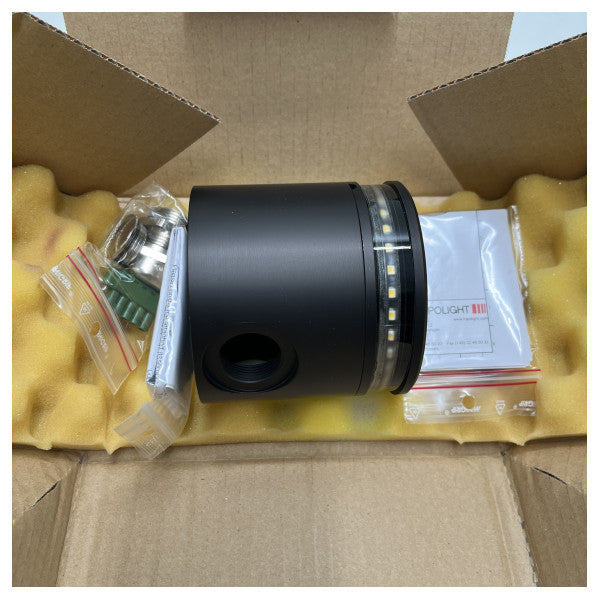 Lopolight άγκυρα φως 360ø λευκό μαύρο περίβλημα φως πλοήγησης - 200-012-PRO