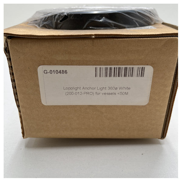 Lopolight άγκυρα φως 360ø λευκό μαύρο περίβλημα φως πλοήγησης - 200-012-PRO