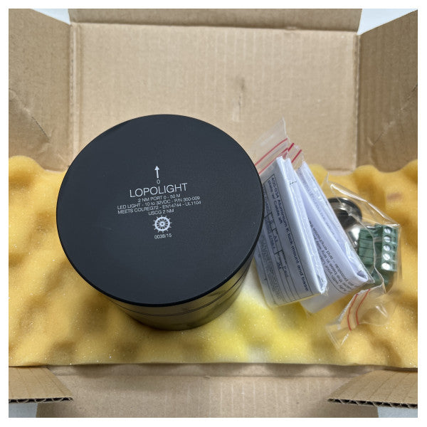 Навігаційний ліхтар Lopolight лівий бортовий RED 2 нм чорний - 301-009-PRO - 301-009-PRO